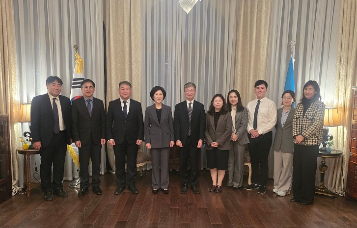 COP29 참석 한화진 신임 탄소중립녹색성장위원회 위원장 환영만찬