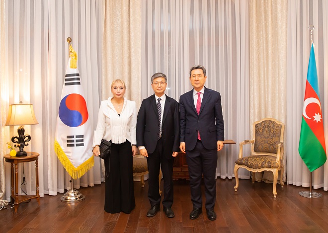 Welcome Dinner for Lee Kang-deok, Mayor of Pohang, and Ruhangiz Heydarova, Chairperson of the Korea-Azerbaijan Cultural Exchange Association (SEBA) Attending COP29