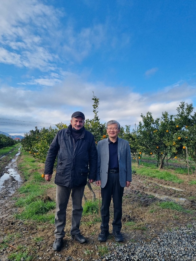 Lankaran 한라봉 농장 방문